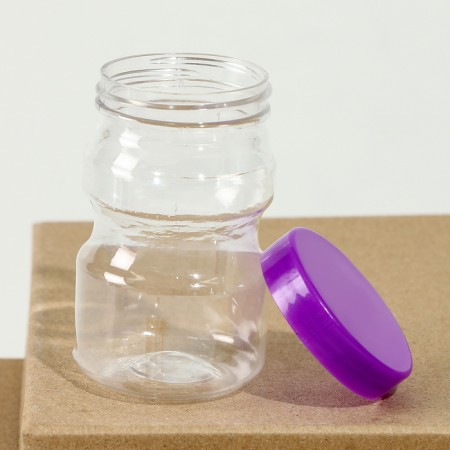 The basis for creativity and decor is a jar with a lid "elegant", size 6.5 × 3.5 × 3.5 cm, color mix-1
