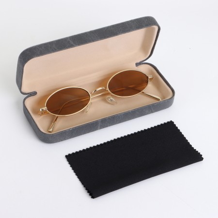 Case for glasses on the cracker, length 15 cm, color gray-2