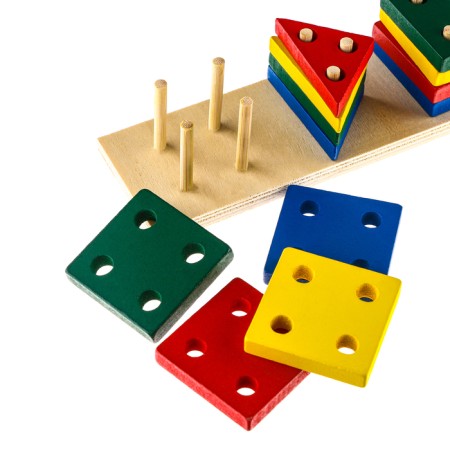 Pyramid logical "figures", glossy color-2