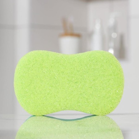 Body sponge with a massage layer "eight", 14.5 × 8 × 4 cm, color mix-1