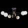 Ceiling Ceiling ST LUCE. SL1203.402.06. Limano. 6x40 watts, E27, 98.5x98.5x33.7 cm, bronze color, black
