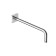 Holder for the upper shower IDDIS Slide, 329x63.5x118.5 mm, chrome