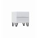 Tumbling bedside Olivia, 500x442x530, white/white glossy