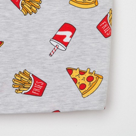 Female pajamas (T -shirt and shorts) KAFTAN PIZZA p. 40-42, gray-8