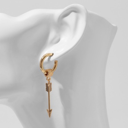 Piercing in the ear "Ring" arrow, d = 13 mm, color gold-3