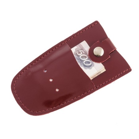 Key on the button, length 11.5 cm, red color