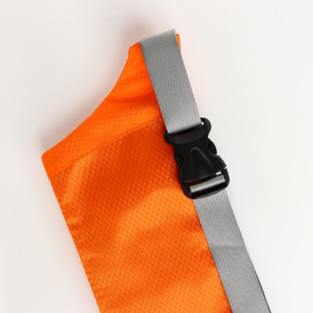 Lightning waist bag, 2 outer pockets, orange color-3