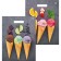 Package "Ice Cream", polyethylene, with a cut pen, 31 x 40 cm, 60 μm