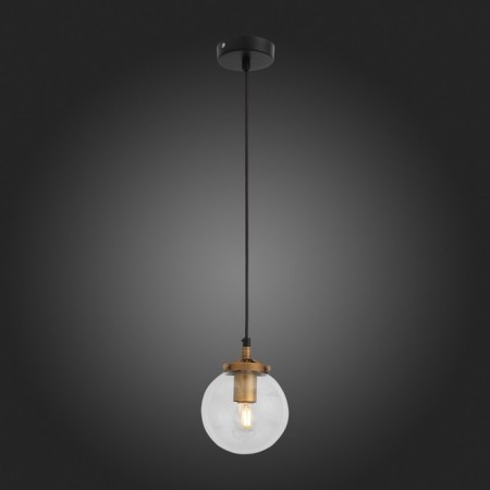 STL LUCE Sus. SL234.403.01. Varieta. 1x40 W, E27, 14x14x23 cm, black color, gold-2