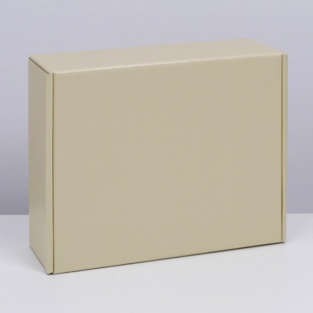 Gift folding box, packaging, "beige", 27 x 21 x 9 cm-4