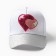 Cap for girls Minaku "heart" color white, rn 52