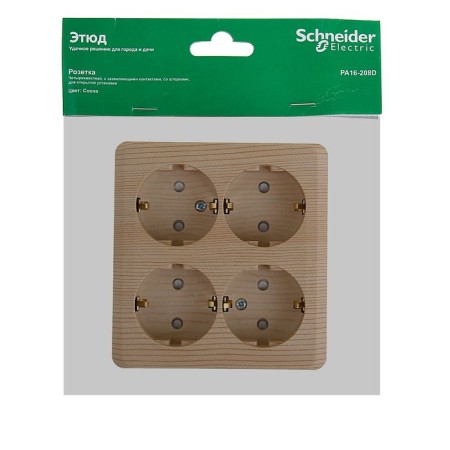 Sketch "Study" Sche PA16-208D, 16 A, four-seater, with salary, external, pine color-2