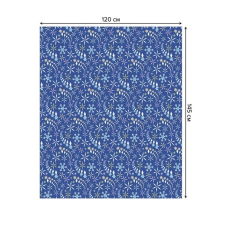 Tables on the table "Dance of Snowflakes", rectangular, oxford, size 120x145 cm-1