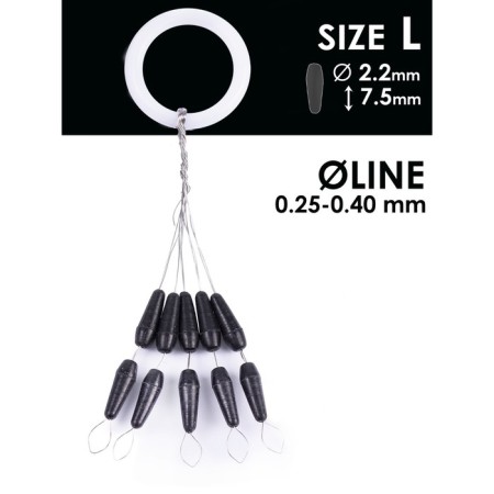 Stop Salmo Rubber Cone Stops, size L, 10 pcs.-1