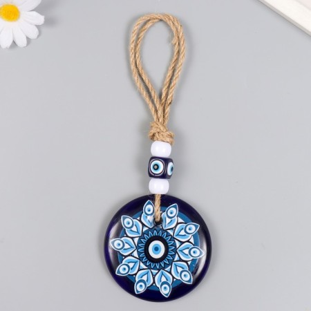 Suspension from the evil eye "Flower - Eyes" 8x1.5x13 cm