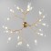 Lamella chandelier, 27x3W G4, color gold