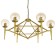 Paletto chandelier 6he27 40W gold 70x66x36-80cm Bayerlux