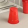 A single -single plastic glass "POPS", 200 ml, red color