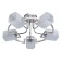 Tetro ceiling chandelier, 5x60W E14, metal 60x60x46 cm
