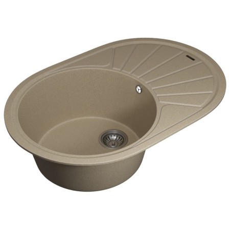 Quartz-quartz kitchen-quartz Uperwood Quartz UPD-02, oval, color 02 beige-2