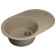 Quartz-quartz kitchen-quartz Uperwood Quartz UPD-02, oval, color 02 beige