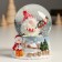 Souvenir Polystone Water Ball "Santa Claus with violin" 7x8x9 cm