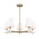 Freya FR5371CL-05BS PIETRA, 495x325x245 mm ceiling lamp, E14, 5x40W, brass color