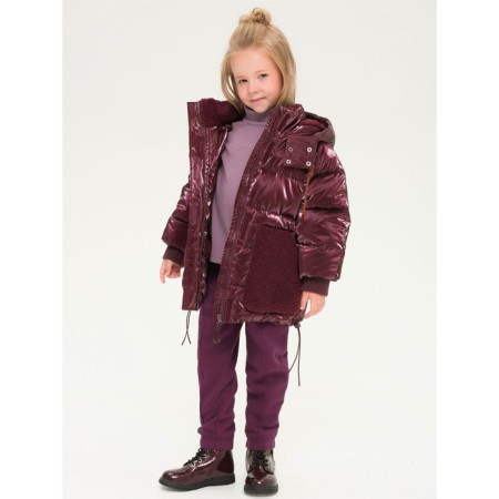 Jacket for girls, height 98 cm, blueberry color-8