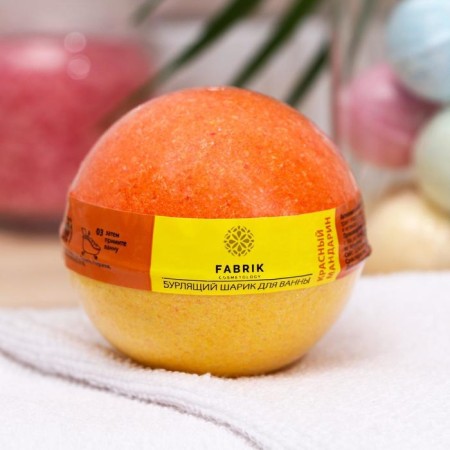 Fabrik Cosmetology Bath Bombing "Red Mandarin", 120 g-3