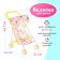 Puppet stroller summer for dolls, metal frame