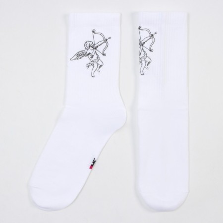 Women's socks, white color, size 23-25