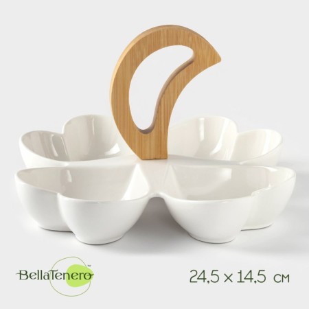 Bellatenero Porcelain Bellatenero “Square”, 24.5 × 24.5 cm, white color