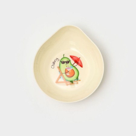 Avocado products container, 400 ml, 15.5 × 13.5 × 4.5 cm, light-beige color, MIX drawing-5