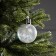 Christmas ball "Frosty pattern", d = 8 cm, 1 LED, LR44x3 (in the set), glow warm white