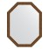 Mirror in the baguette frame, vignette aged bronze 56 mm, 70x90 cm