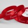 Satin tape "Forever Love", 15 mm × 23 ± 1 m, red color