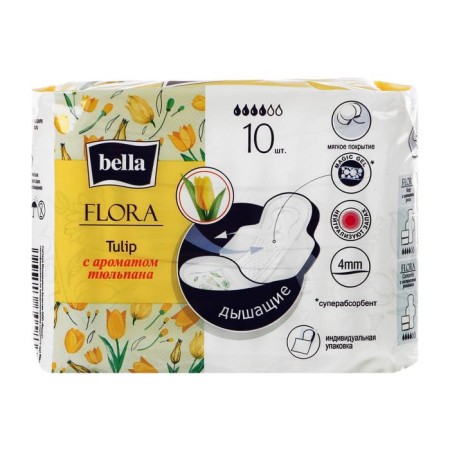Women's gaskets Bella Flora Tulip, tulip aroma, 10 pcs.-1