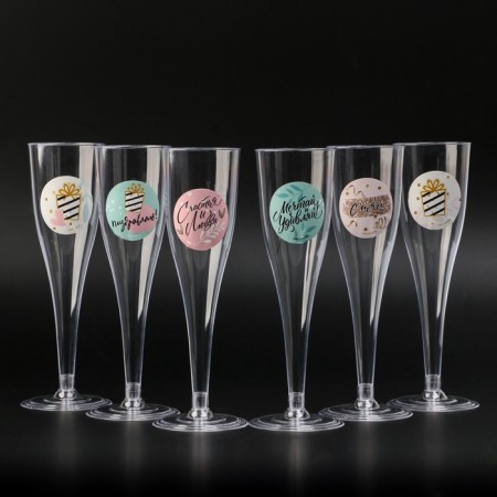 A set of glasses for champagne “Tropics”, 150 ml, 6 pcs-3