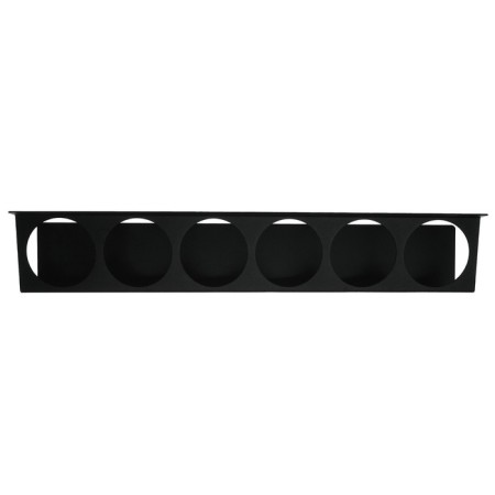 Ban holder, wall -mounted, with hooks, black-3