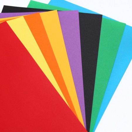 Cardboard Color, A4, 8 sheets, 8 colors, non-mercenary, bilateral, in a package, 180 g/m², Spider-Man-3