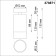 SLIM lamp, 9W GU10, black color