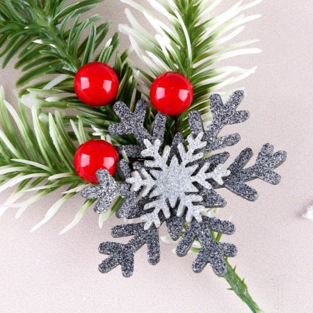 New Year's branch "Snowflake"-1