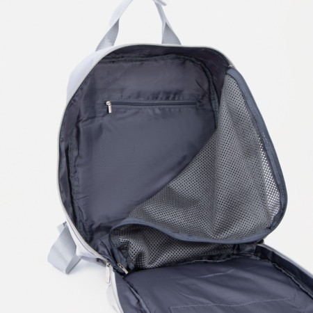 Backpack - bag, textiles, gray color-4