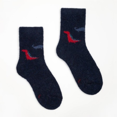 Nosk children's woolen "dinosaurs", color mix, size 20-6