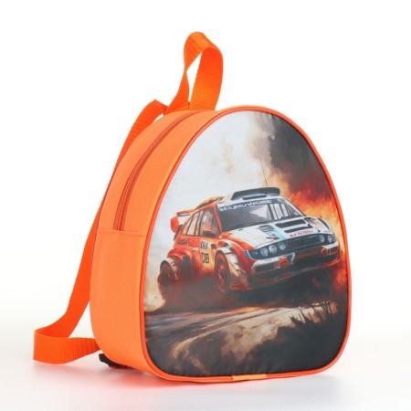 Baby backpack on lightning, orange color