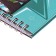 Gift notebook, 45 sheets, line, on the castle, on the crest, green car (17.8x13cm) 10549
