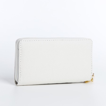 Women's wallet with lightning, white color-1