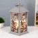 Night Exotes LED from batteries 3HAAA Gray with a golden patina 14x14x29.5 cm Risalux