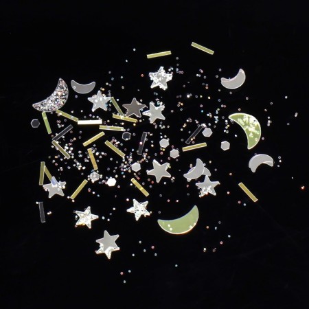 Sequins for the decor "moonlight", multi -colored-1