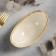 Ceramic sapphire salad, 14.5 × 8 × 6 cm, beige color